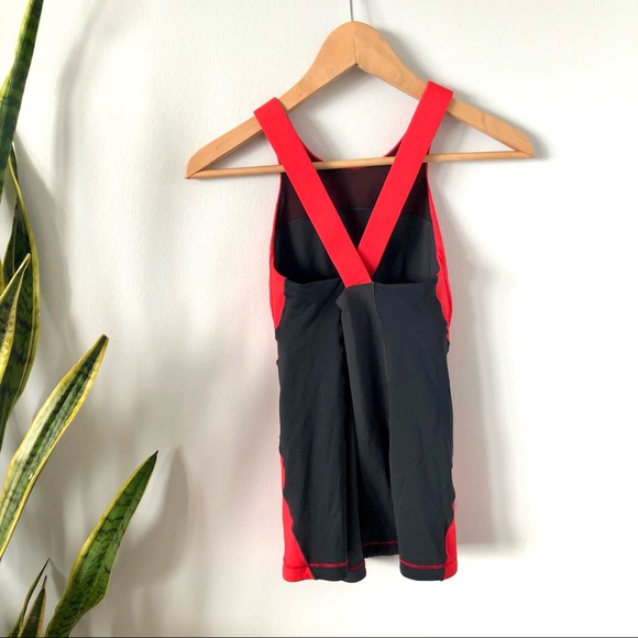 Lululemon Spin it to Win It Red Cross Back Tank - Picture 3 of 10